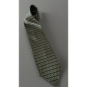 Ziggurat By Mulberry Neckwear Tie Gold Weave All Over Pattern 100% Silk JBHS